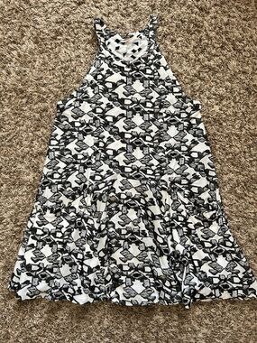 Free People Black and White Patterned Summer Dress